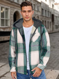 Men's Flannel Jacket Zipper Hooded Jacket Nexora Store