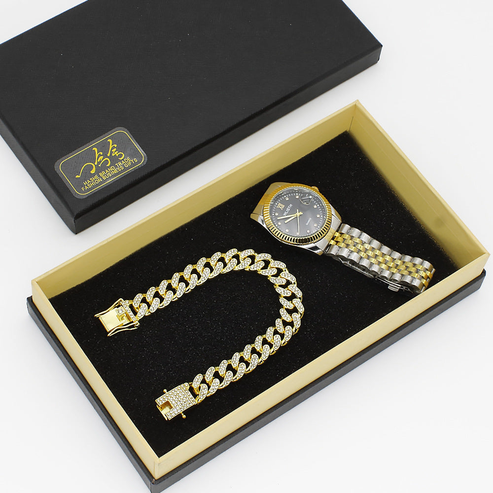 Wristwatch Glasses New Men's Watch Business Foreign Trade Sunglasses Watch Gift Box Suit Nexora Store