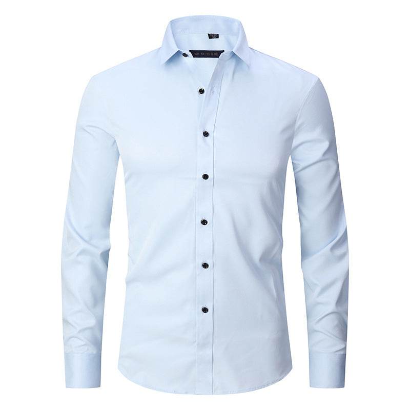 Men's Stretch Shirt Long Sleeve Non-ironing Slim Fit Nexora Store