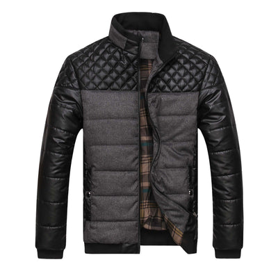 Herenkleding van katoen, Koreaanse versie van de effen stiksels, katoenen herenkraag voor mannen van middelbare leeftijd, zelfontplooiingskraag Nexora Store
