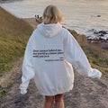 dames witte hoodie met pluche letters en kangoeroezak, unisex casual trui met capuchon en trekkoord