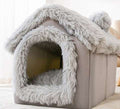 Opvouwbaar hondenhuis, kattenbed, wintervilla, slaapkennel, verwijderbaar nest, warme, afgesloten grot, bank, huisdierbenodigdheden Nexora Store