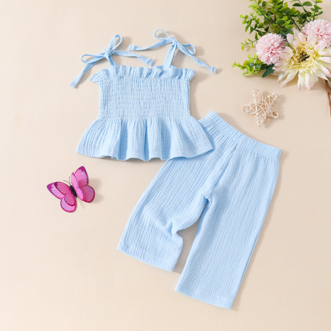 Baby kindervest top en broek meisje Nexora Store