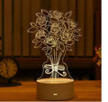 3D-lamp van acryl, USB-lednachtlampje, neonreclamelamp, kerstdecoratie voor kamerdecoratie, Valentijnsdagcadeaus Nexora Store