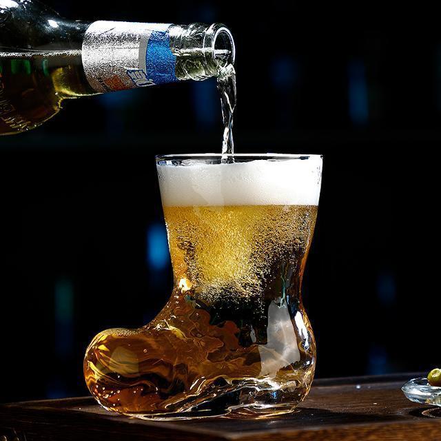 Glazen laarzen Bierglas Melk Koffie Kristal Schoenen Koude drankbeker Nexora Store