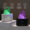 Best verkochte USB-ultrasonore vlambevochtiger (2022) met LED RGB-kleurrijke etherische olie, vuurvlam en aromaverspreider Nexora Store