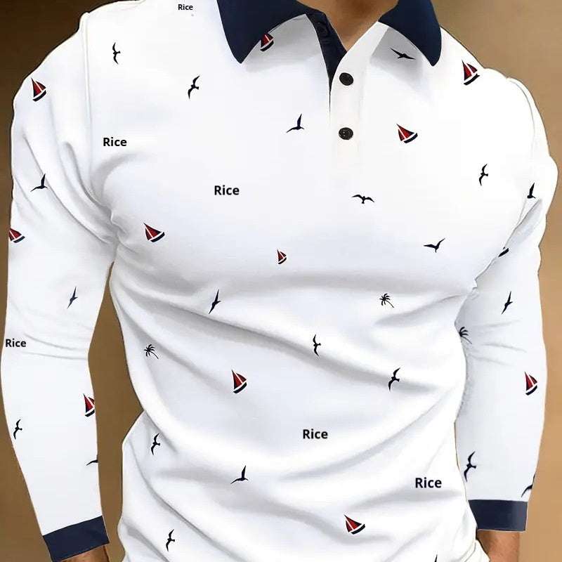 Design Button Lange Mouw Retro Losse Top Nexora Store