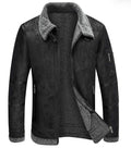 Heren herfst- en winterjas met fleecevoering en dikke bontkraag Ritchy's Shop