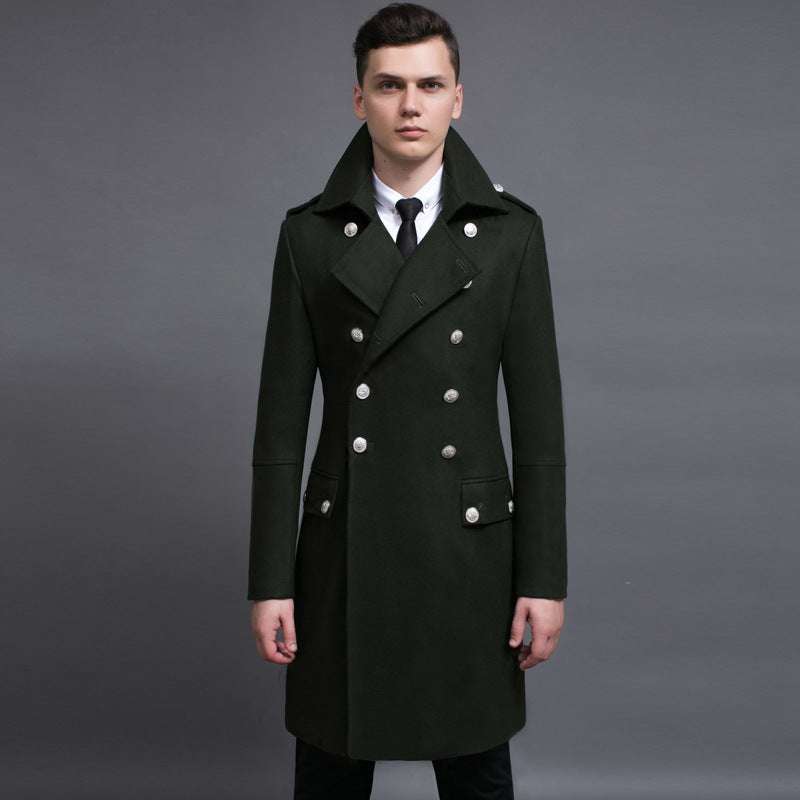 Double-row Retro Woolen Coat Man Nexora Store