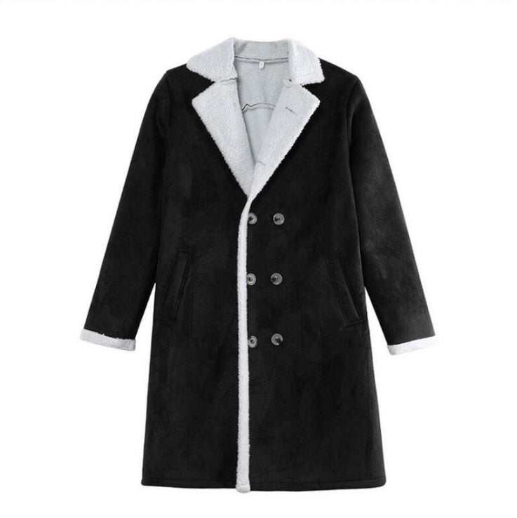 Mode heren winter warme jas effen kleur lange mouwen trenchcoats Nexora Store