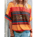 Dames T-shirt met korte mouwen en gradiëntcontrast Ritchy's Shop