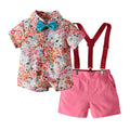 Schattige bloemen prinses shirt shorts tweedelig setje Nexora Store