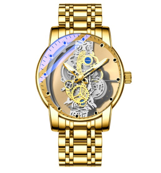 Herenhorloge Skeleton Automatisch Quartz Horloge Goud Skeleton Vintage Herenhorloge Herenhorloges Topmerk Luxe Nexora Store