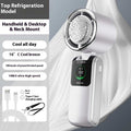 Nieuwe Ice Pack hoge snelheid draagbare elektrische ventilator snelheid instelbaar opvouwbare mini ventilator draagbare buiten hangende nek kleine ventilator Nexora Store