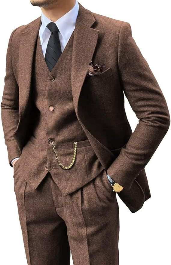 Herringbone Herenpak Slim Fit Nexora Store