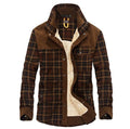 Winterjas Heren Dikke Warme Fleece Jassen Jassen Puur Katoen Geruite Jas Militaire Kleding Ritchy's Shop
