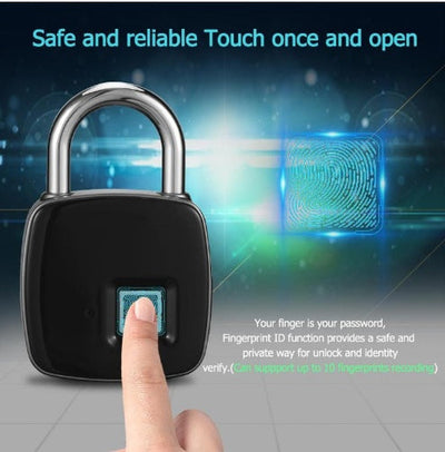 Vingerafdruk hangslot slim slot anti-diefstal deurslot buitendeur hangslot bagage slot vingerafdruk hangslot Ritchy's Shop