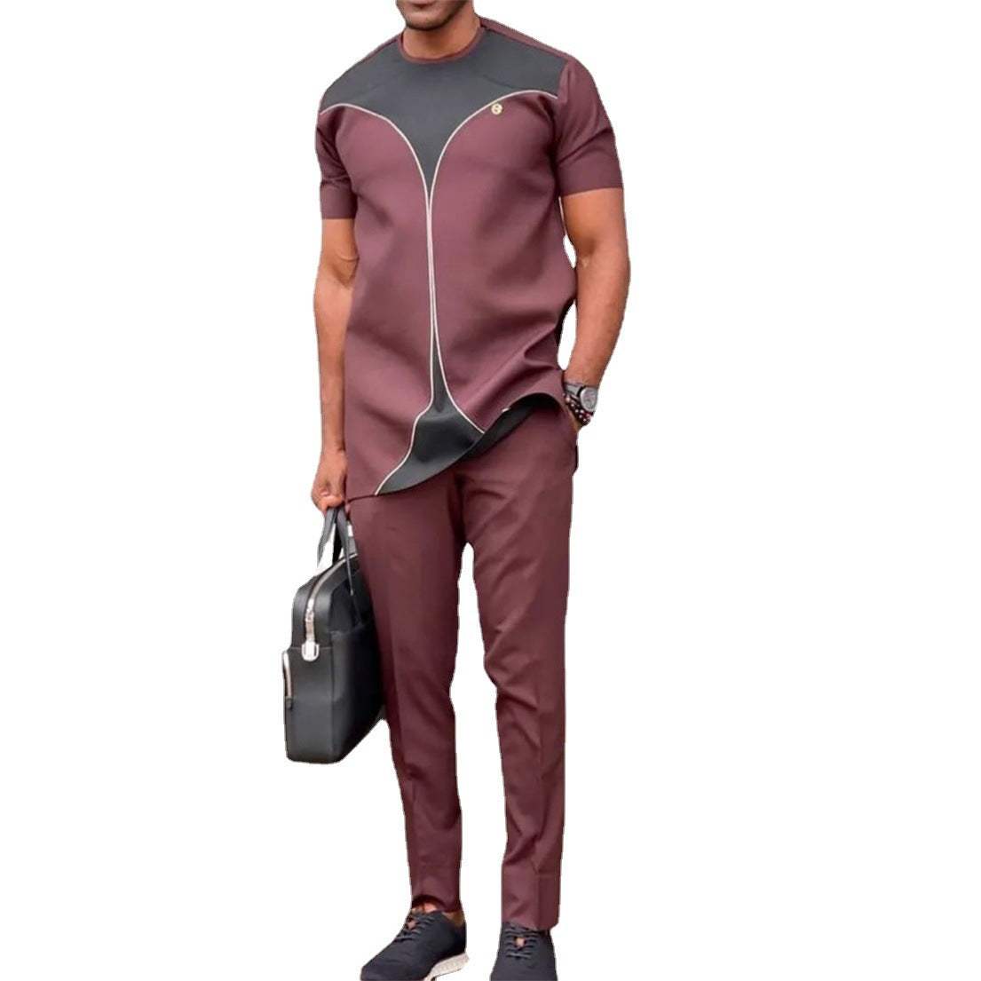 Sfeervol Mode Zwart Afrikaans Herenpak Ritchy's Shop