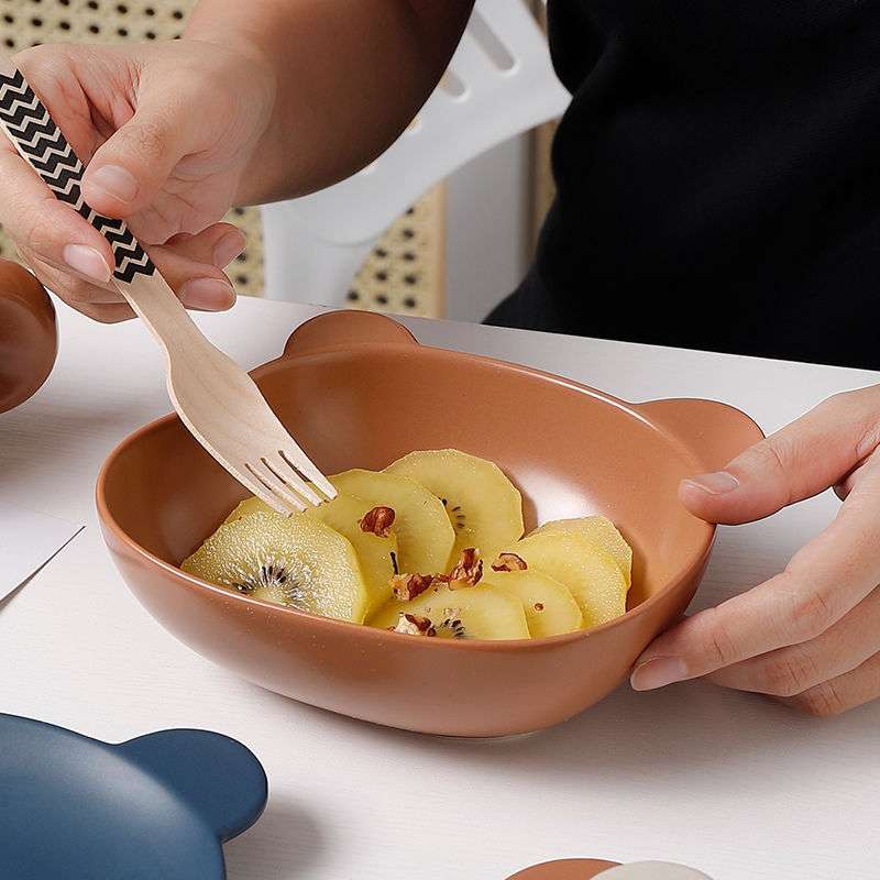 Home Cartoon schattig beervormig dinerbord Nexora Store