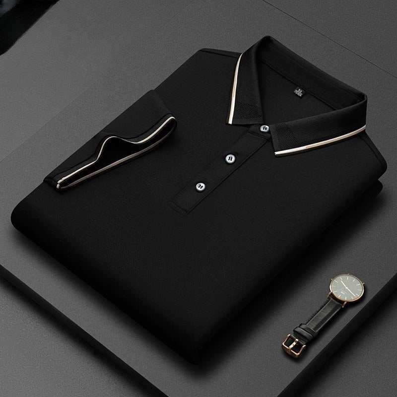 Licht zakelijk zijden heren T-shirt met korte mouwen Nexora Store