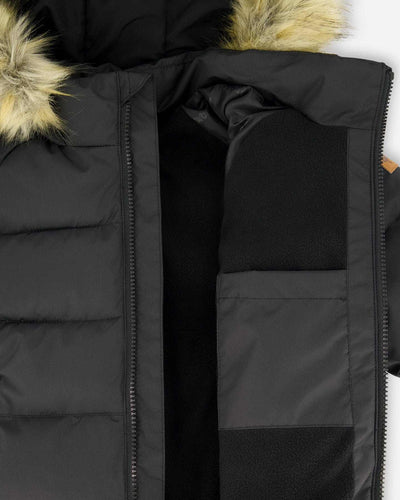 Puffy Winter Jacket Black Deux par Deux