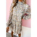 Losse jurk met hoge taille en bloemenprint Nexora Store