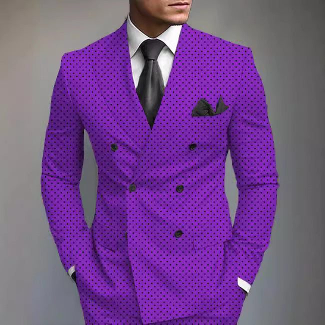 Nieuw bedrukt herenpakjasje met posterieure mediane split Nexora Store