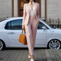 Elegante mode elegante roze damespak Nexora Store