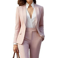 Elegante mode elegante roze damespak Nexora Store