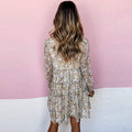 Losse jurk met hoge taille en bloemenprint Nexora Store
