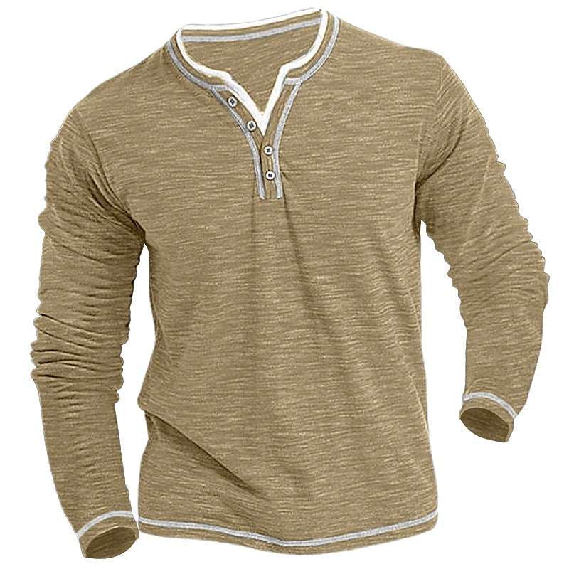 Comfortabel zacht stretch Henley shirt T-shirt Nexora Store