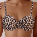 Bedrukte splitbandbikini met hoge taille, Europees en Amerikaans Nexora Store