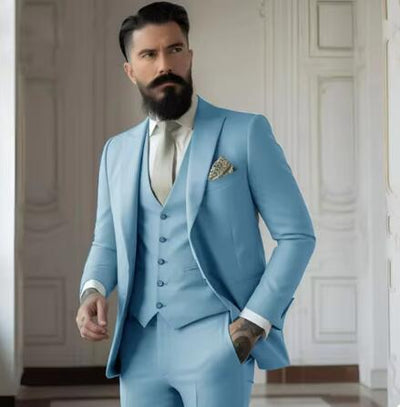 Heren Slim Fit Effen Kleur Business Pakset Nexora Store