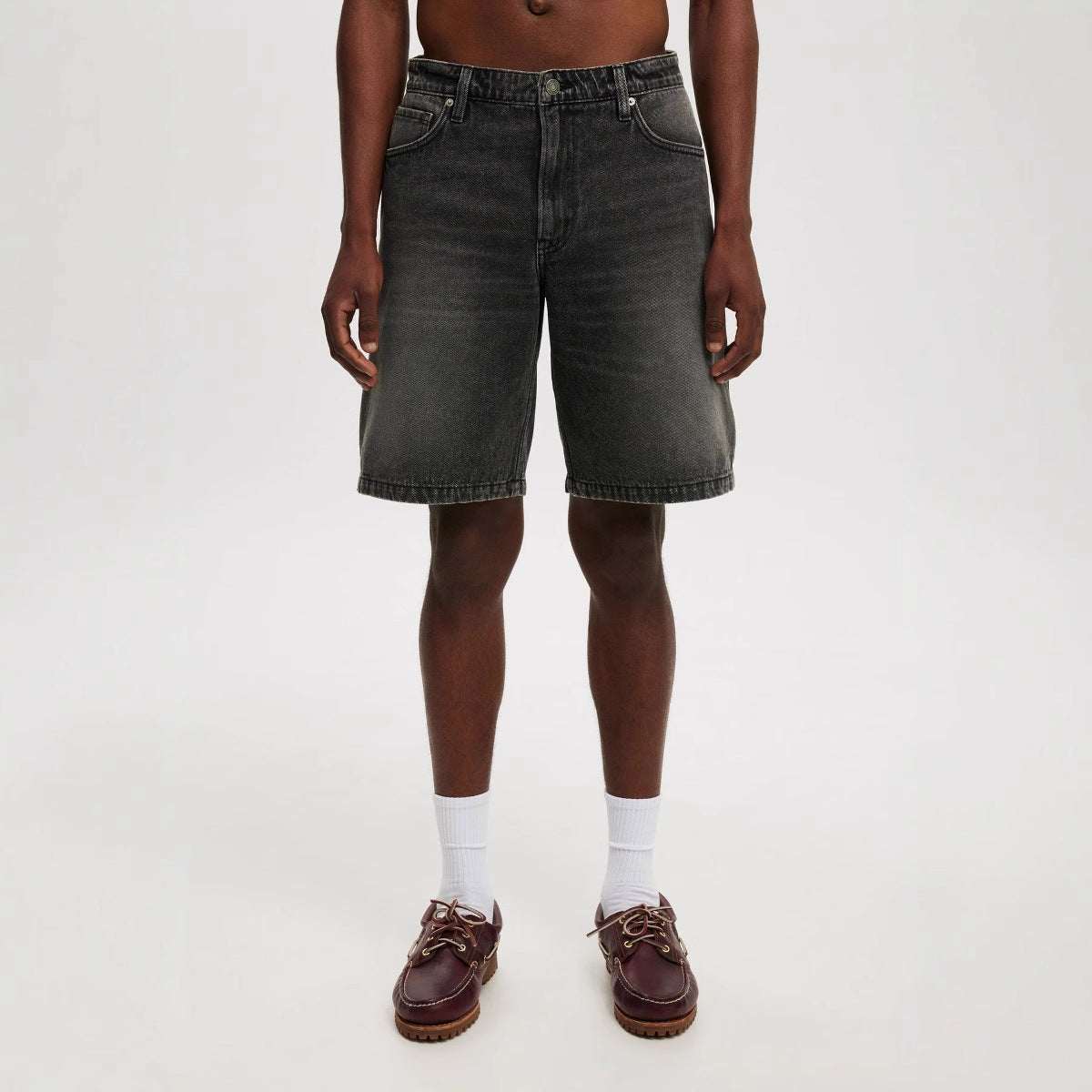 Losse, bijpassende jeans voor heren, middellange broek Nexora Store