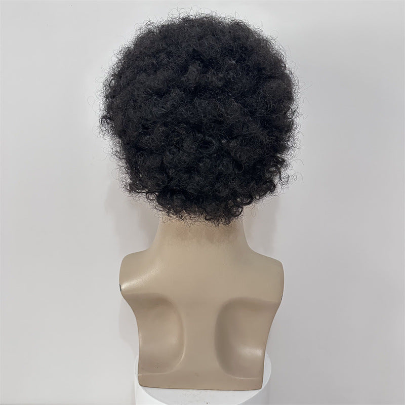 Short Curly Afro Human Hair Wig Cashymart
