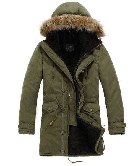 Heren warme overjas winterjas parka katoenen jassen Nexora Store