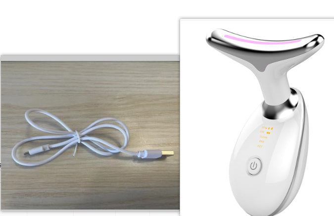 EMS Thermische Neklift nekmassage apparaat met USB-kabel voor huidverjonging en rimpelvermindering