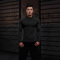 Naadloze lange mouwen rits training fitness outdoor sterke top slim fit Nexora Store