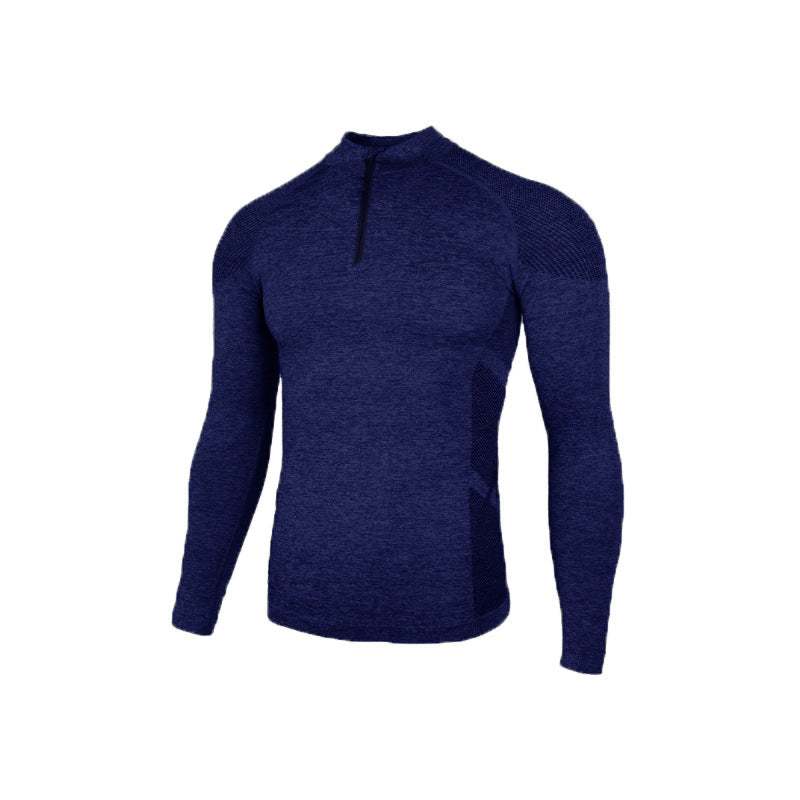 Naadloze lange mouwen rits training fitness outdoor sterke top slim fit Nexora Store