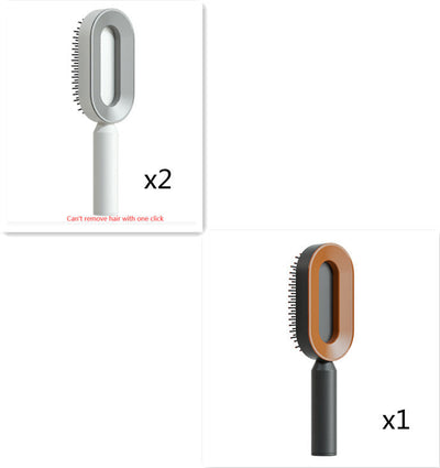 Zelfreinigende haarborstel voor vrouwen, één-toets reiniging, haaruitval, airbagmassage, hoofdhuidkam, antistatische haarborstel Nexora Store