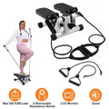 Fitness Step Machine, Mini Step Machine met weerstandsband, Fitnessapparaat voor thuis met een draagvermogen van 150 kg, Hydraulische Fitness Step Machine met LCD-scherm Ritchy's Shop