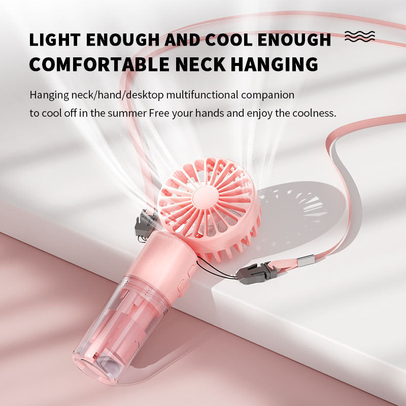 Portable Handheld Spray Fan 4-Speed Water Spray Mist Fan Summer Cooling Artifact USB Charging Summer Supplies Outdoor Mini Fan Nexora Store
