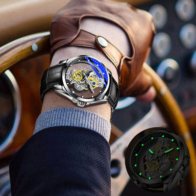 Herenhorloge Skeleton Automatisch Quartz Horloge Goud Skeleton Vintage Herenhorloge Herenhorloges Topmerk Luxe Nexora Store