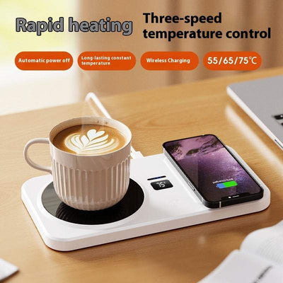 Multifunctional Home Smart Thermal Cup Pad Wireless Charging Heating Base Nexora Store