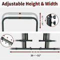 Adjustable height and width Power Tower pull-up bar for multifunctional fitness training