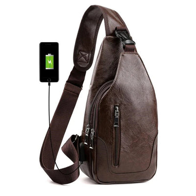 Luxe merk messenger bag leren heren borsttas vintage crossbody schoudertas heren zakelijke sling bags mannelijke casual borsttas Nexora Store