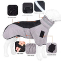 Waterdichte grote hondenjas, warme hondenkleding, winterjas, Franse hond, reflecterende hondenjas voor koud weer, sneeuwjas voor huisdieren Ritchy's Shop