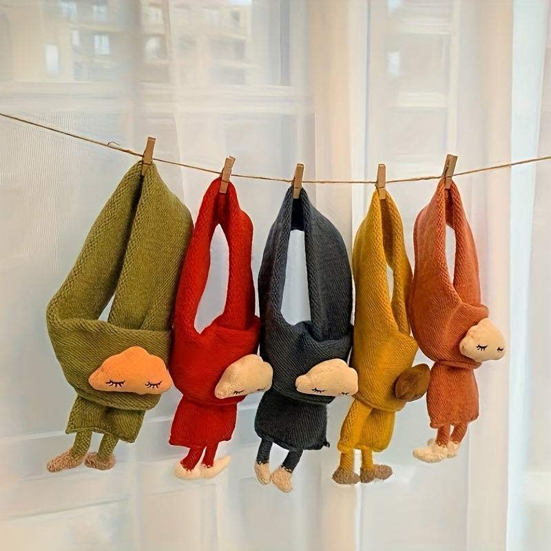 Kindersjaal, warme gebreide sjaal voor meisjes, schattige wolkenhalssjaal voor herfst en winter Kindersjaal Zachte warme gebreide halswarmer Winter klassieke sjaal voor jongens en meisjes Ritchy's Shop