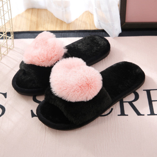 Pluche pantoffels voor dames in dwarsdoorsnede om warm te blijven Nexora Store