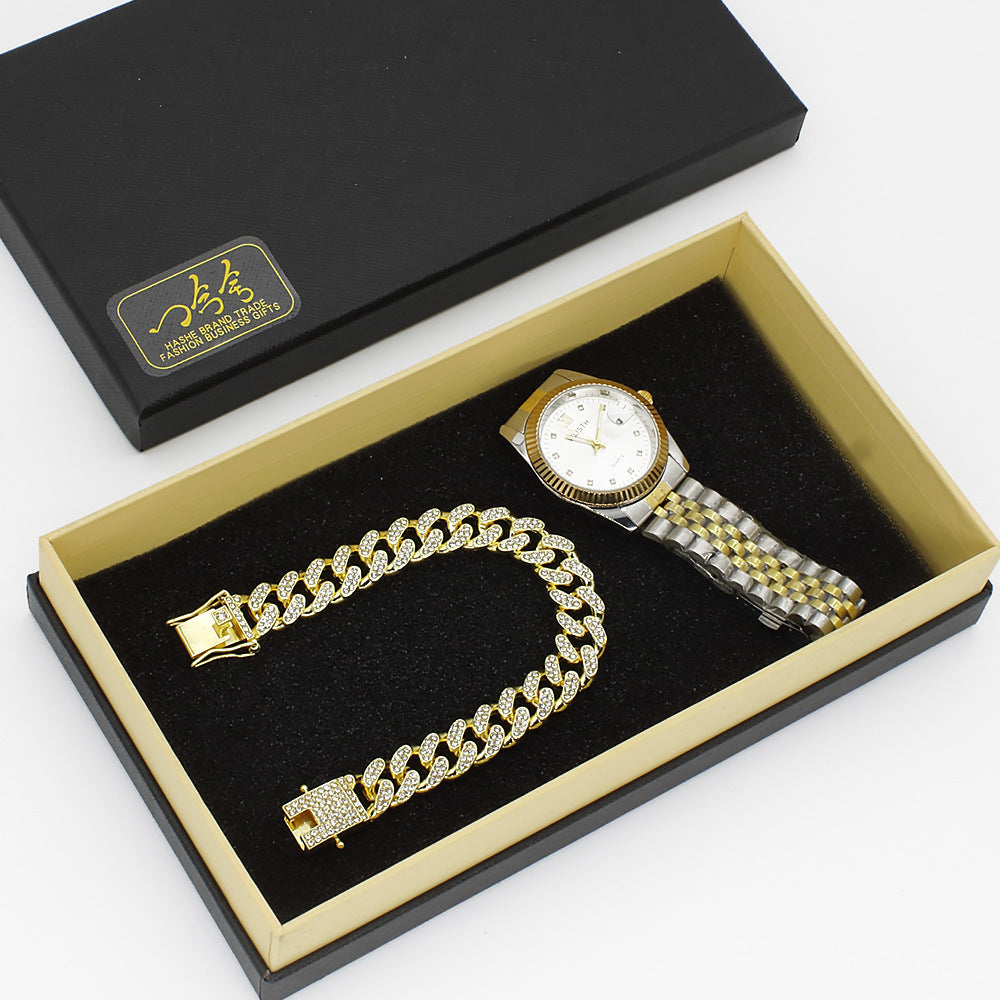 Wristwatch Glasses New Men's Watch Business Foreign Trade Sunglasses Watch Gift Box Suit Nexora Store
